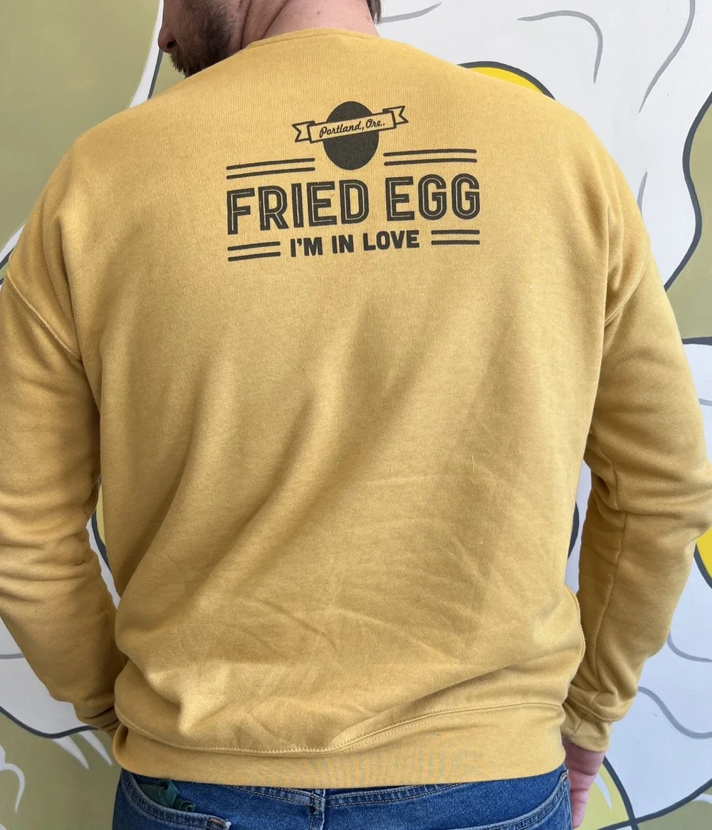 Yellow Eggboi Sweatshirt — Fried Egg I'm In Love